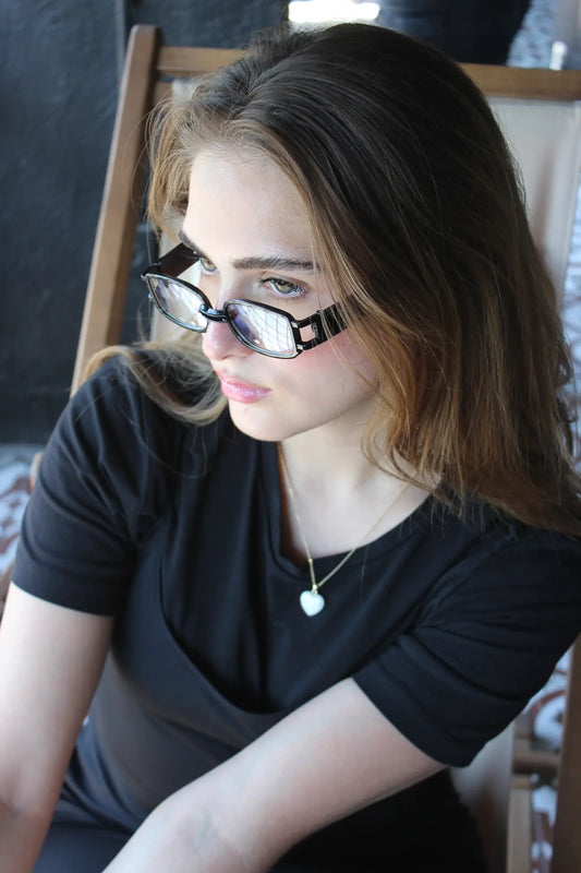 Sparkle Siyah Mavi Işık Filtreli Gözlük